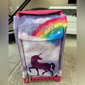 ZUCA sport pink frame light up wheels unicorn insert